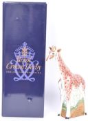 LIMITED EDITION ROYAL CROWN DERBY GIRAFFE PAPERWEIGHT