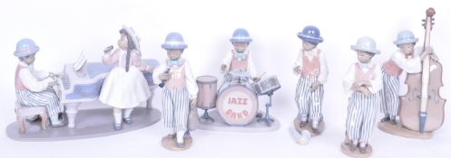 VINTAGE LLADRO JAZZ BAND COMPLETE SET