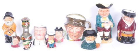 ROYAL DOULTON & OTHERS CHARACTER TOBY JUGS COLLECTION