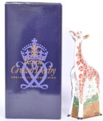 ROYAL CROWN DERBY MASAI BABY GIRAFFE PAPERWEIGHT