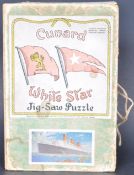 CUNARD WHITE STAR LINE RMS QUEEN MARY JIGSAW PUZZLE