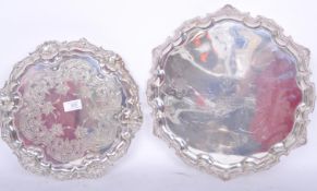 20TH CENTURY MAPPIN & WEBB SILVER PLATE SALVER TRAY