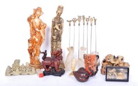 COLLECTION OF VINTAGE 20TH CENTURY CHINESE ORIENTAL CURIOS