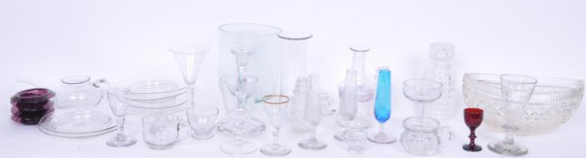 LARGE COLLECTION OF 19TH CENTURY AND LATER GLASSWARE
