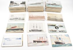 SHIPS POSTCARDS - LARGE COLLECTION OF MARITIME POSTCARDS