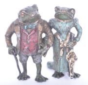 VINTAGE COLD PAINTED BRONZE WIND IN THE WILLOWS FIGURE