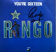 THE BEATLES - RINGO STARR - AUTOGRAPHED YOU'RE SIXTEEN 7"SINGLE