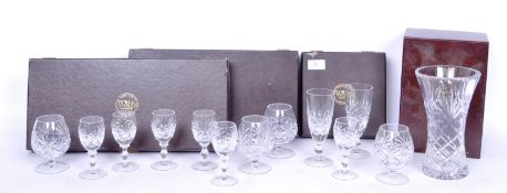 COLLECTION OF WEBB CONTINENTAL HAND CUT CRYSTAL GLASS