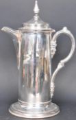 A 20TH CENTURY LARGE SILVER PLATE CLARET JUG