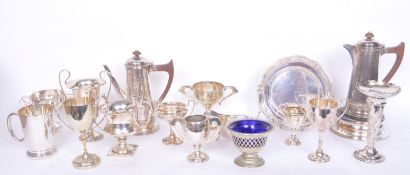 A COLLECTION OF 20TH CENTURY SILVER PLATE