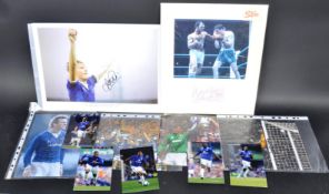 COLLECTION OF 20TH CENTURY EVERTON FC RELATED SIGNED PHOTOGRAPHS