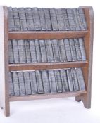 COMPLETE COLLECTION OF MINIATURE SHAKESPEARE BOOKS IN BOOKCASE
