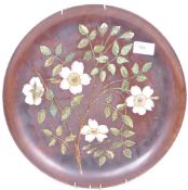 VICTORIAN AESTHETIC ERA HAND PAINTED CHARGER WALL PLATE