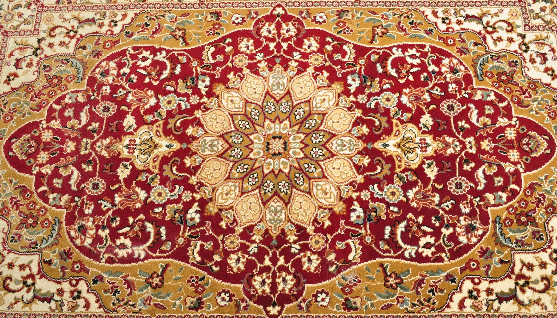 TWO CONTEMPORARY PERSIAN ISLAMIC RUGS - Image 7 of 8
