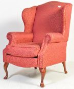 SHERBORNE MAHOGANY WING BACK ARMCHAIR