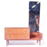 MID CENTURY TEAK WOOD DRESSING TABLE CHEST BY MEREDEW