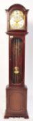 20TH CENTURY MAHOGANY CASED TEMPUS FUGIT LONGCASE CLOCK