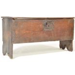 A 17TH CENTURY OAK WEST COUNTRY COFFER CHEST
