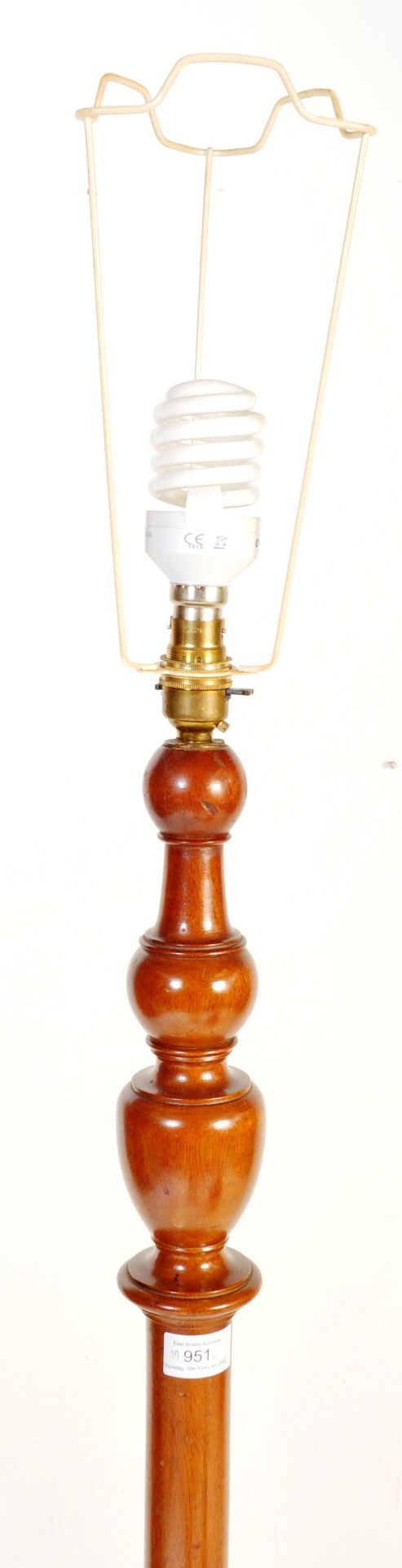 EARLY 20TH CENTURY MAHOGANY STANDARD LAMP - Image 8 of 8