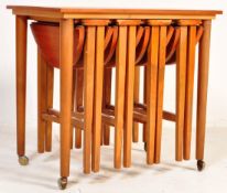 MID CENTURY RETRO DANISH INSPIRED TEAK WOOD NEST TABLES