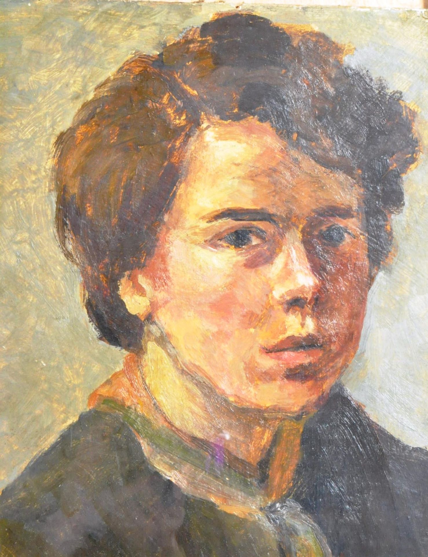 MID 20TH CENTURY OIL ON BOARD PORTRAIT PAINTING OF A YOUNG BOY - Image 3 of 6
