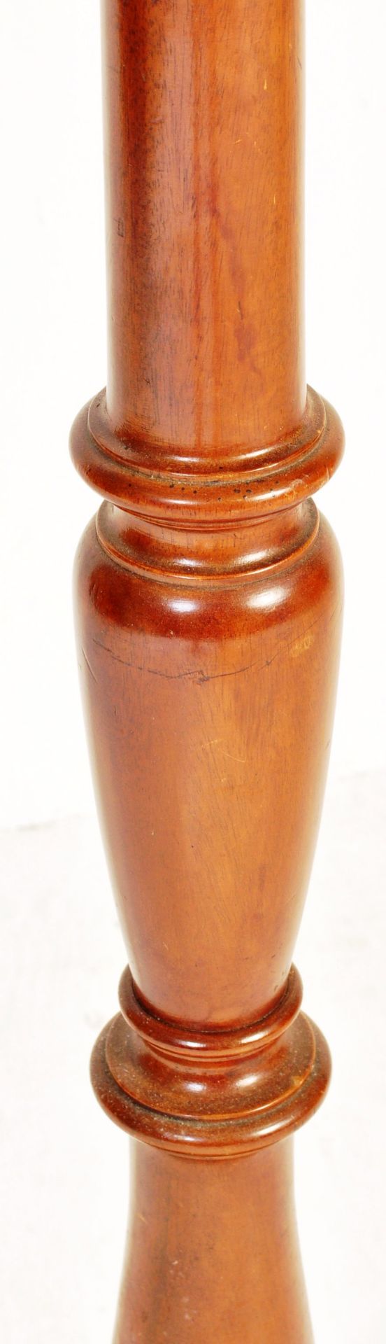 EARLY 20TH CENTURY MAHOGANY STANDARD LAMP - Image 6 of 8