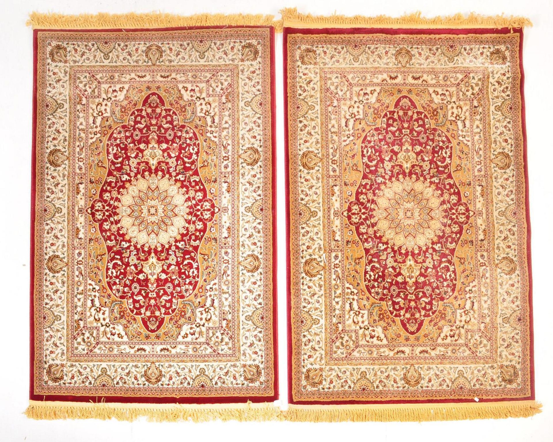 TWO CONTEMPORARY PERSIAN ISLAMIC RUGS