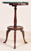 EARLY 20TH CENTURY MAHOGANY TRIPOD SMOKERS TABLE STAND