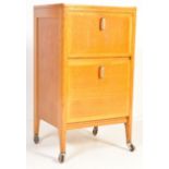 MID CENTURY GOLDEN OK DOUBLE FALL FRONT CUPBOARD