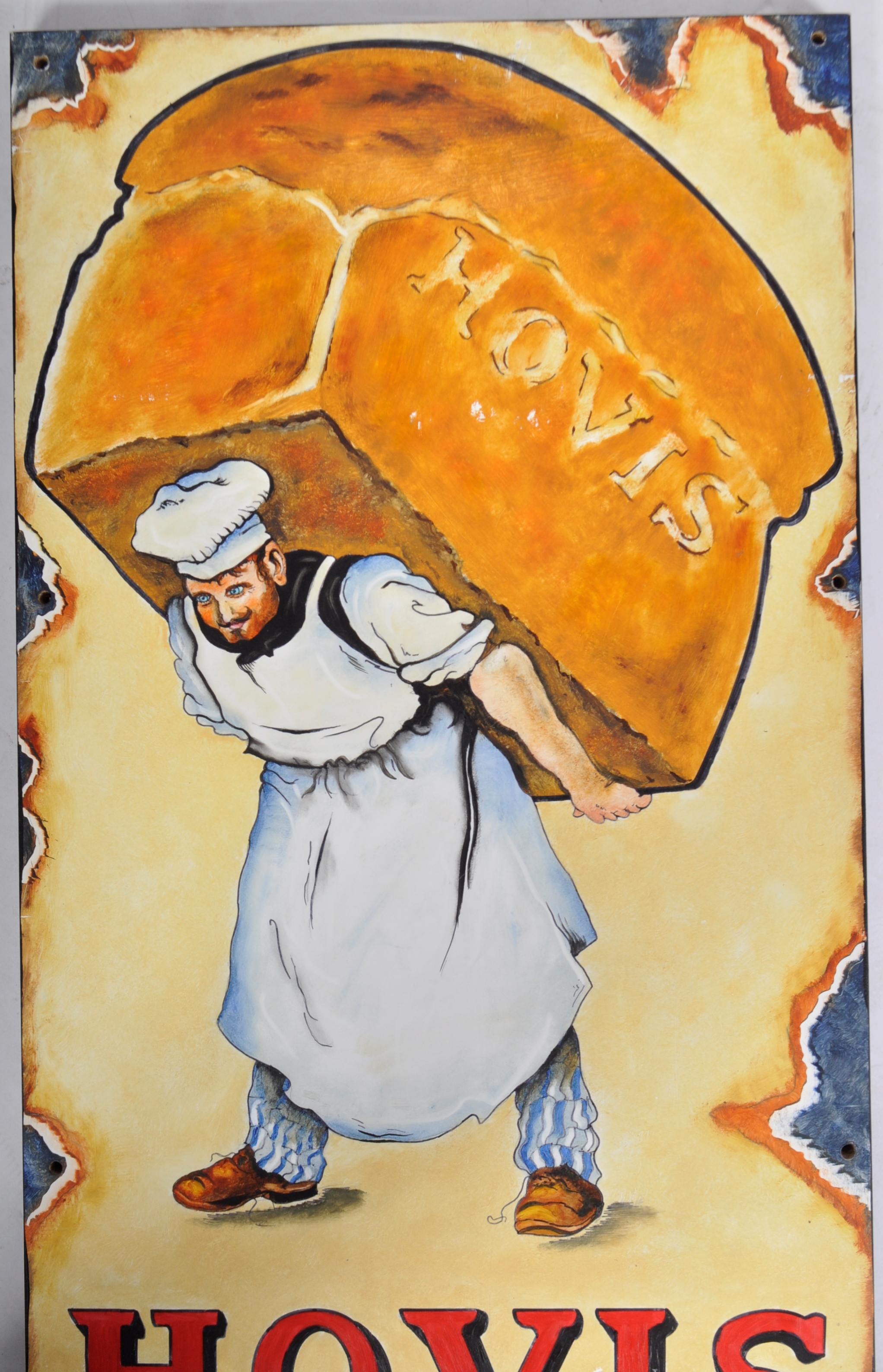 HOVIS BREAD - OIL ON BOARD ADVERTISING SIGN - Image 2 of 5