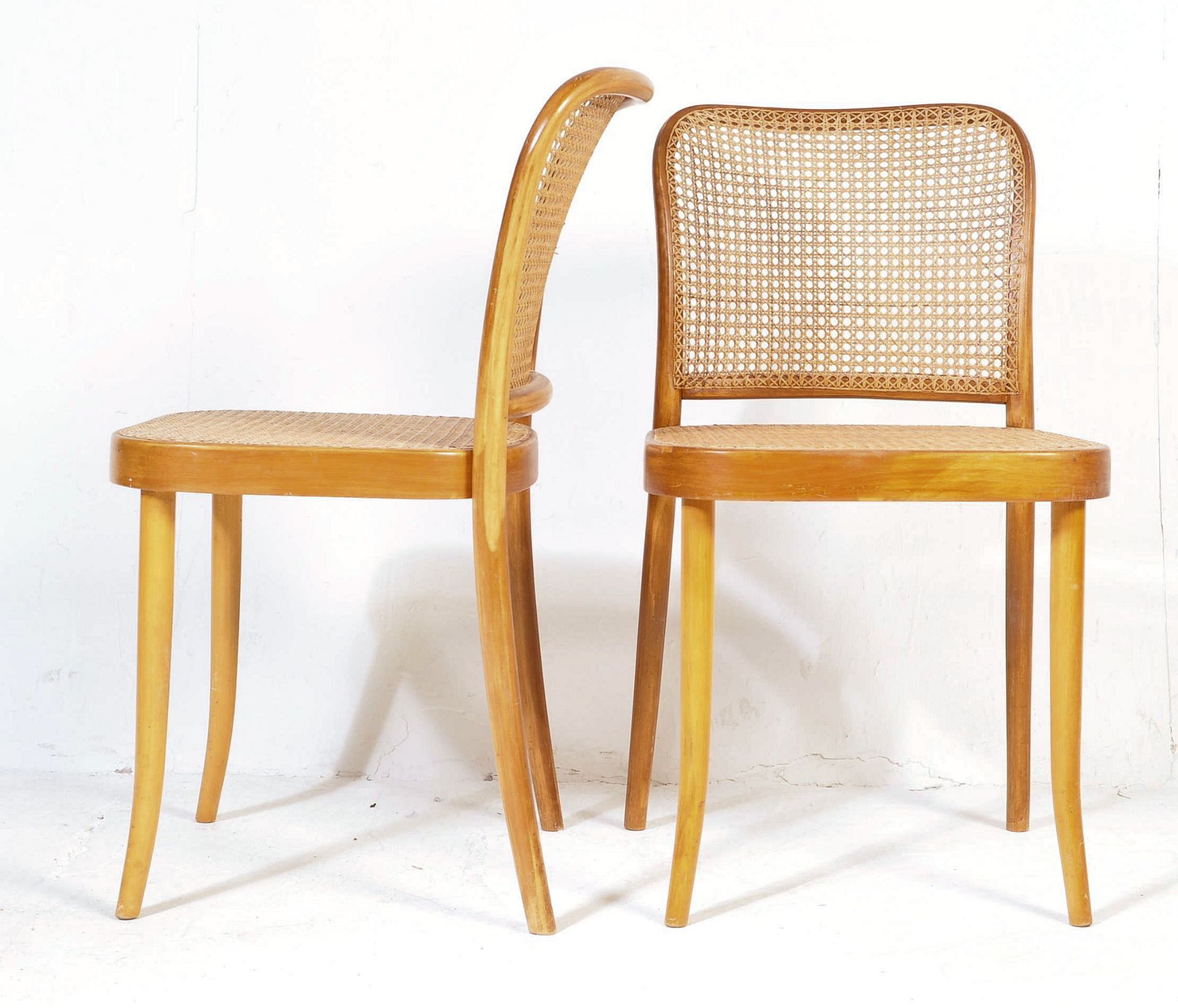 HARLEQUIN SET OF RETRO VINTAGE MID 20TH CENTURY BENTWOOD DINING CHAIRS - Image 3 of 11