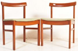 PAIR OF MID CENTURY DANISH TEAK DINING CHAIRS