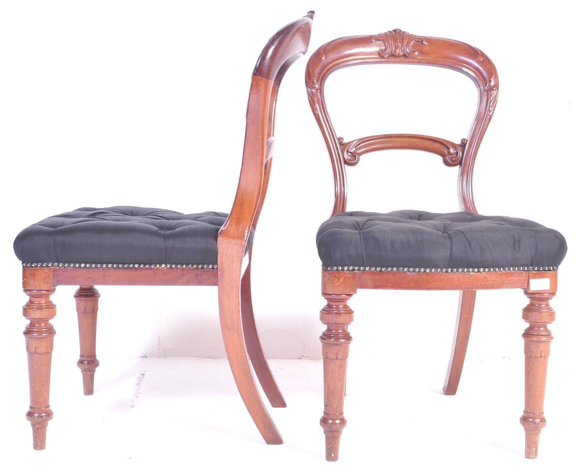 PAIR OF 19TH CENTURY VICTORIAN MAHOGANY DINING CHAIRS - Image 2 of 8