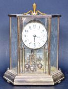 MID CENTURY KIENZLE GLASS CASED ANNIVERSARY CLOCK