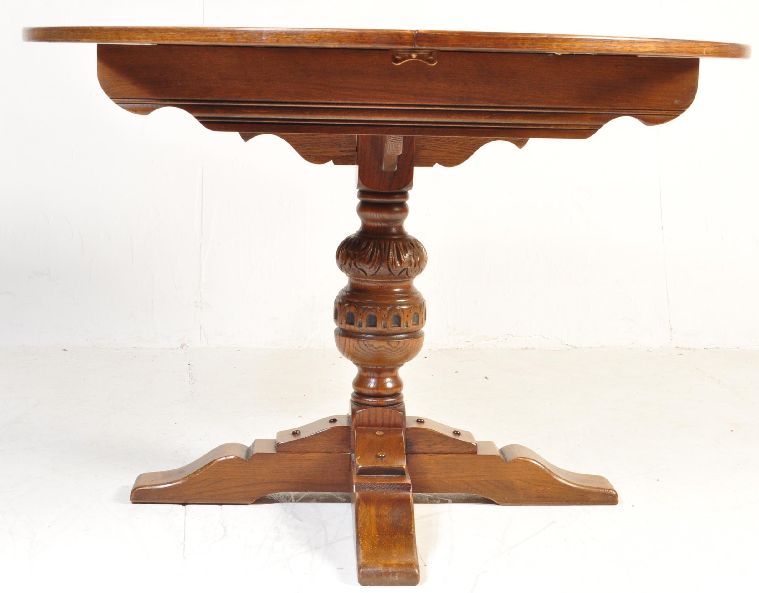 WOOD BROS OLD CHARM JACOBEAN REVIVAL DINING TABLE CHAIRS - Image 5 of 20
