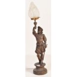 VICTORIAN FRENCH SPELTER LAMP