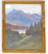 SIGNED TRS - EDWARDIAN LANDSCAPE OIL PAINTING