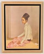 MID CENTURY - SAW HON NYUNBURMESE PRINCESS - PRINT