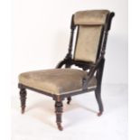 VICTORIAN AESTHETIC MOVEMENT LADIES ARMCHAIR