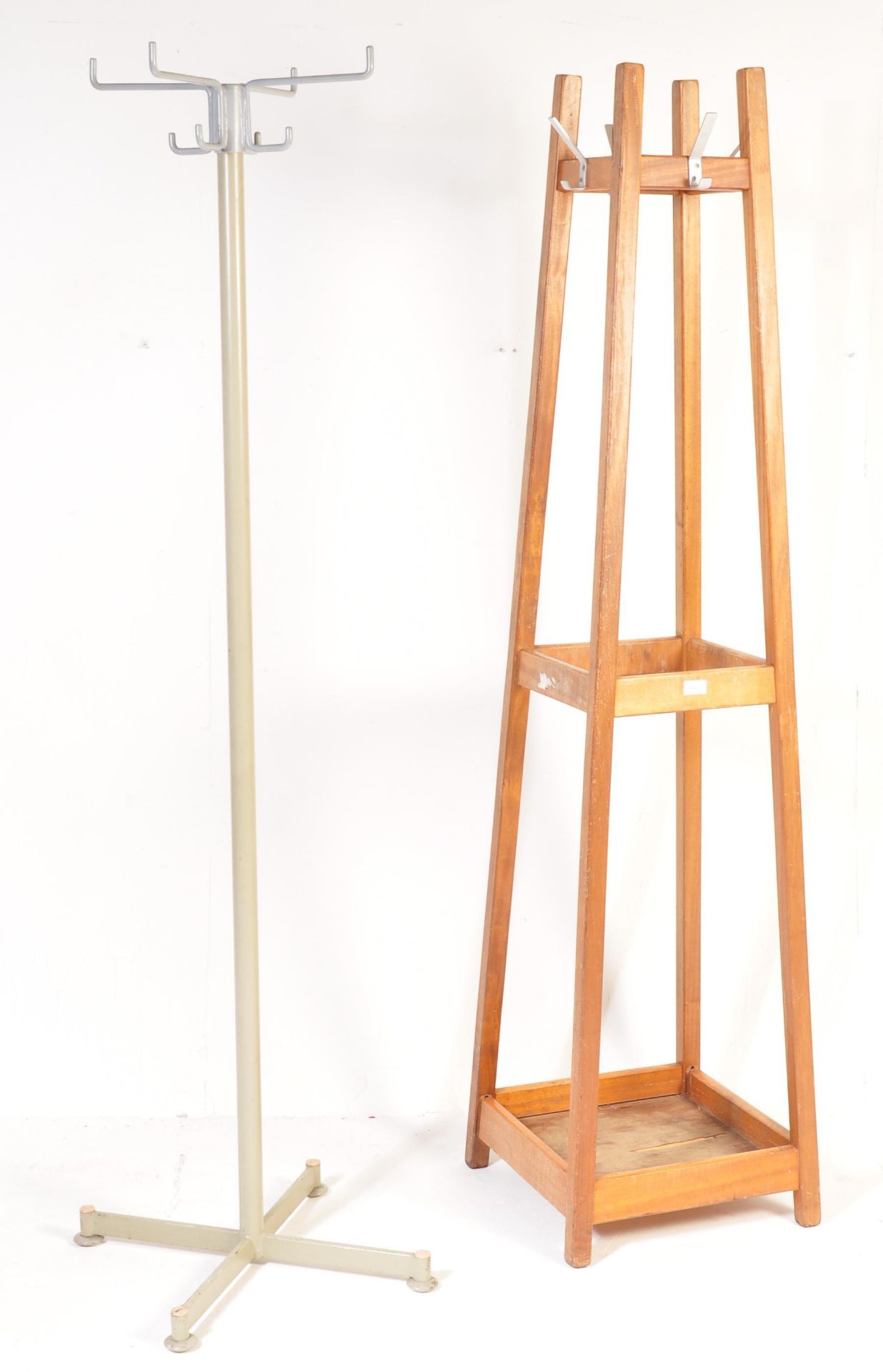 VINTAGE 20TH CENTURY OAK COAT STAND & ANOTHER - Image 2 of 6