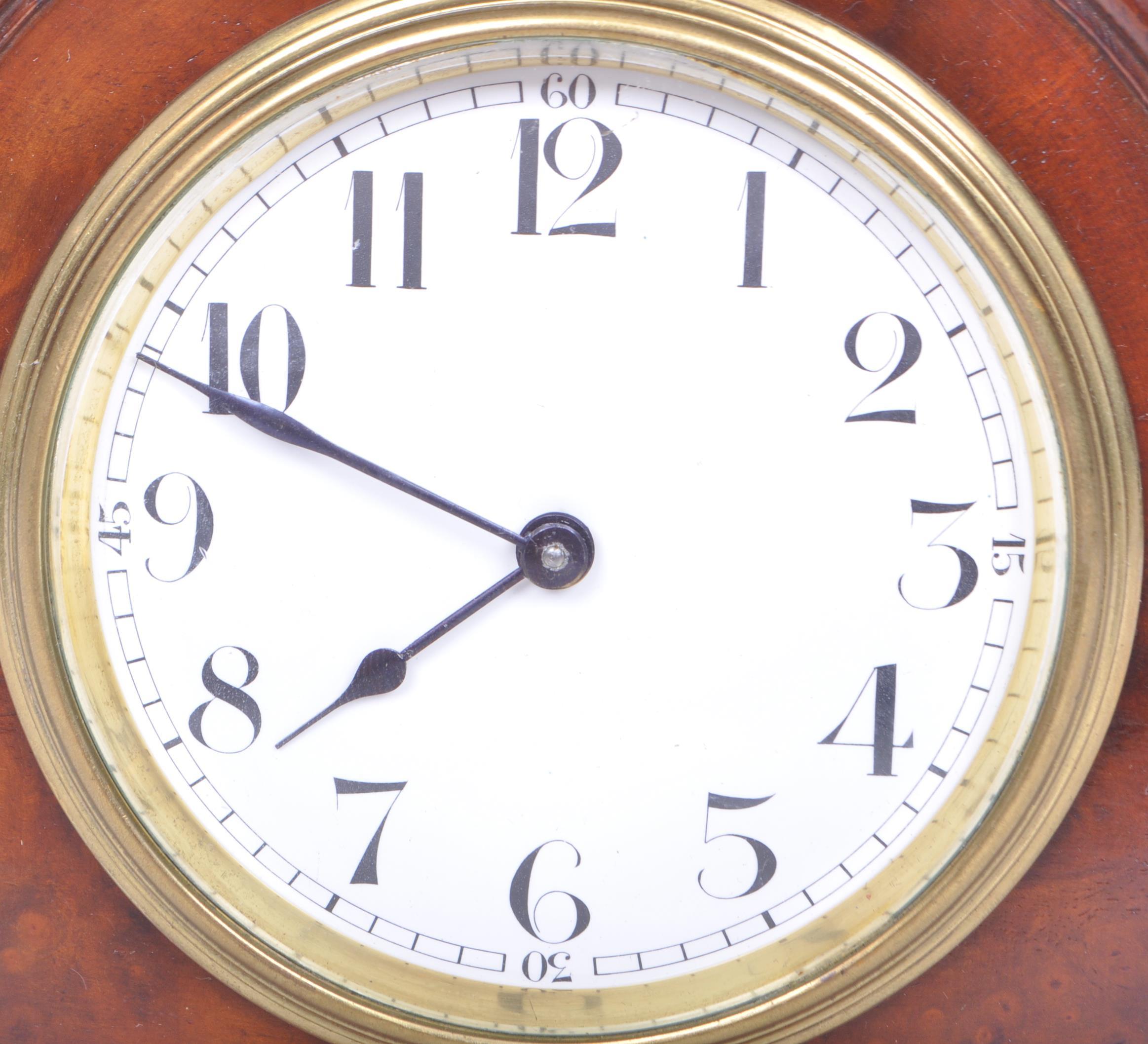 EDWARDIAN WALNUT BUREN NEO-CLASSICAL BRACKET CLOCK - Image 2 of 4