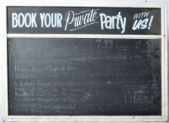 RETRO VINTAGE 20TH CENTURY RESTAURANT CHALKBOARD