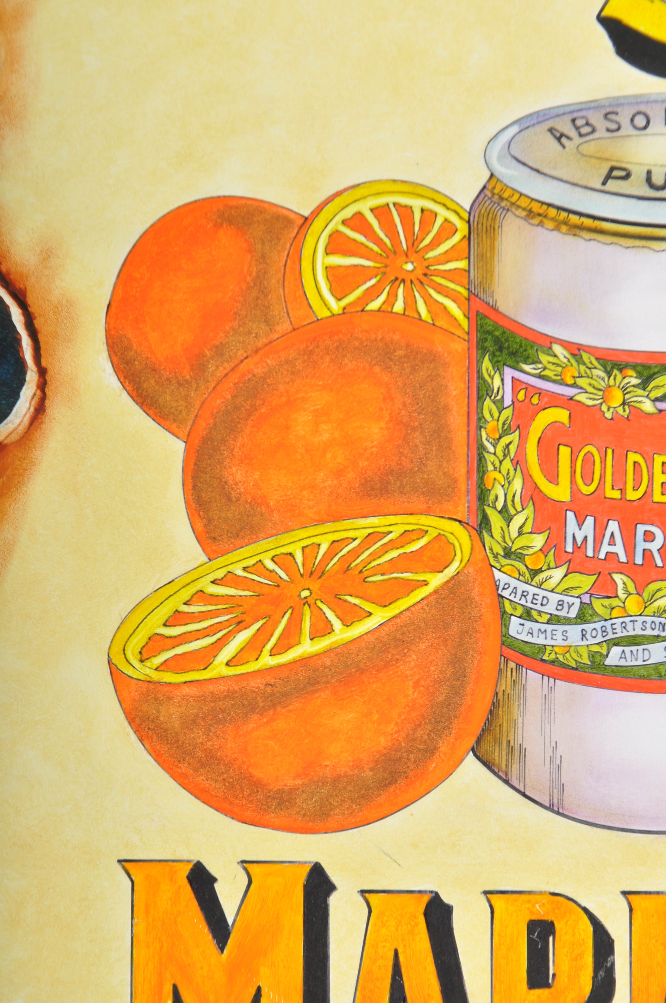 GOLDEN SHRED MARMALADE - LARGE OIL ON BOARD ADVERTISING SIGN - Image 4 of 7