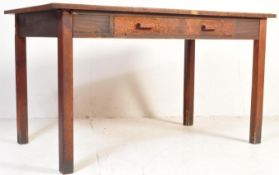 MID CENTURY WARTIME GEORGE IV OAK WRITING TABLE DESK