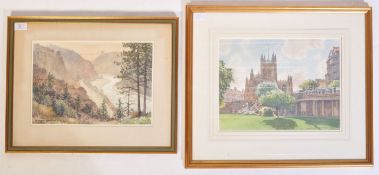 FRANK SHIPSIDES - TWO WATERCOLOUR PAINTINGS - BRISTOL