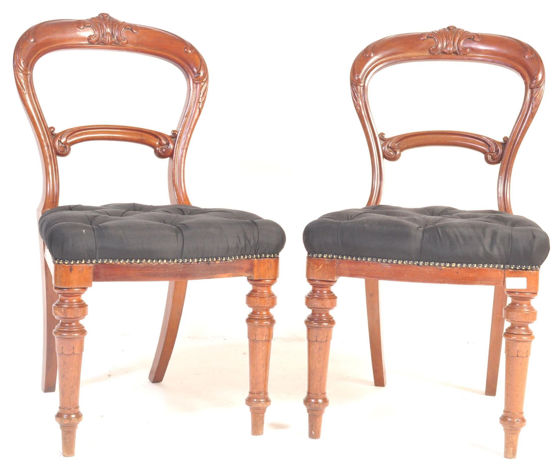 PAIR OF 19TH CENTURY VICTORIAN MAHOGANY DINING CHAIRS - Image 7 of 8