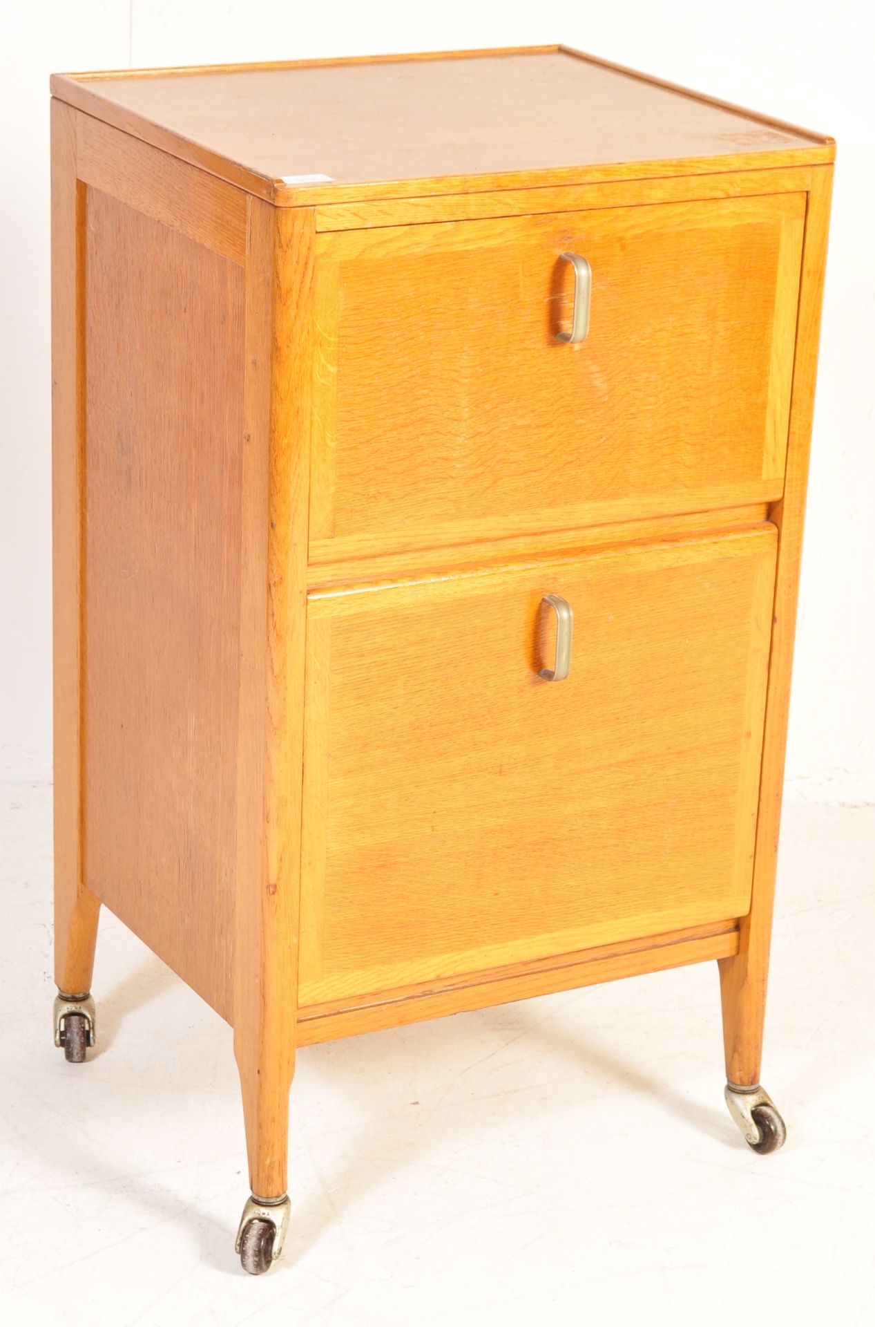 MID CENTURY GOLDEN OK DOUBLE FALL FRONT CUPBOARD - Image 2 of 8