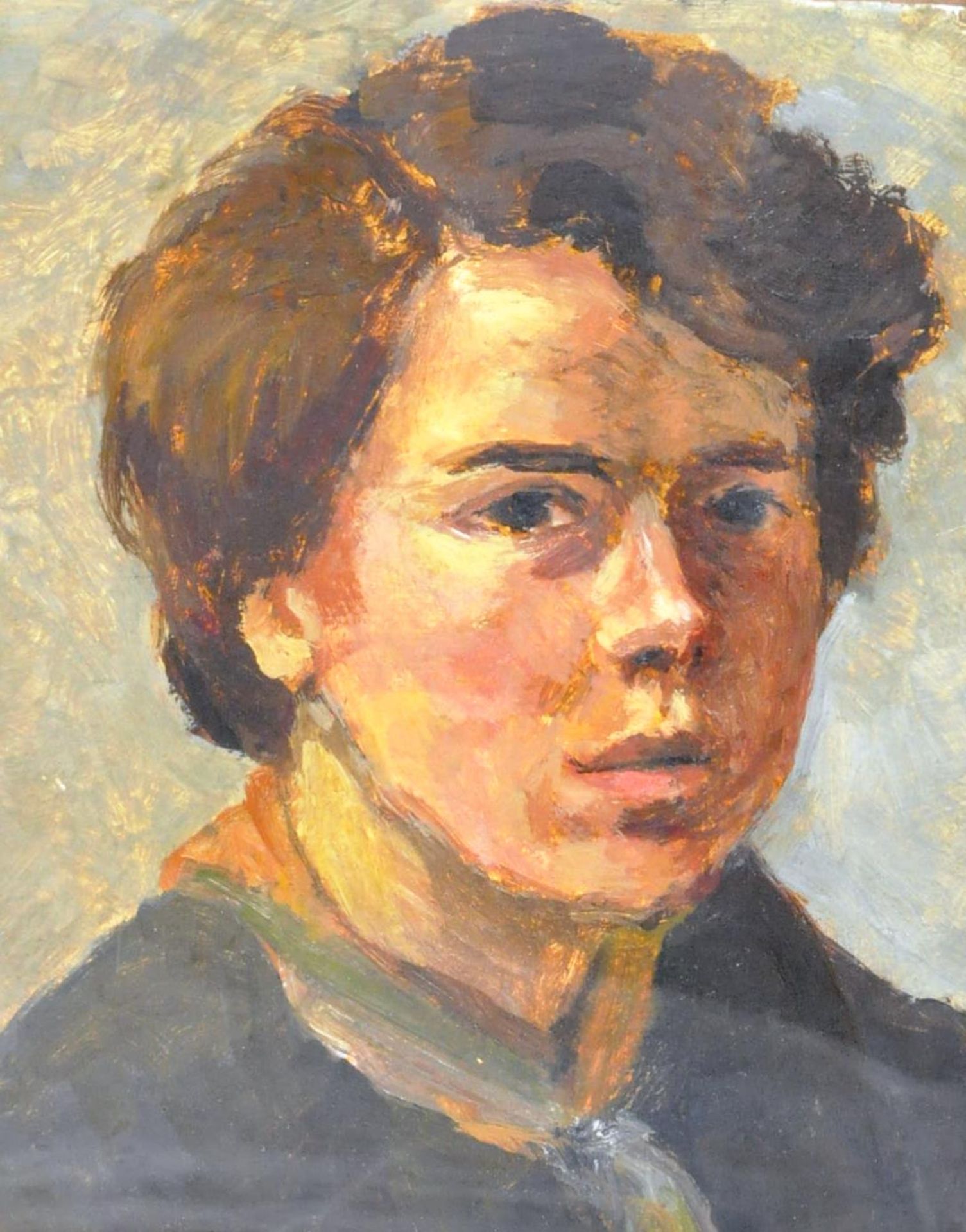 MID 20TH CENTURY OIL ON BOARD PORTRAIT PAINTING OF A YOUNG BOY - Image 2 of 6