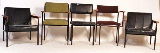 MANNER OF REMPLOY - METAL FRAME LOUNGE CHAIRS / ARMCHAIRS