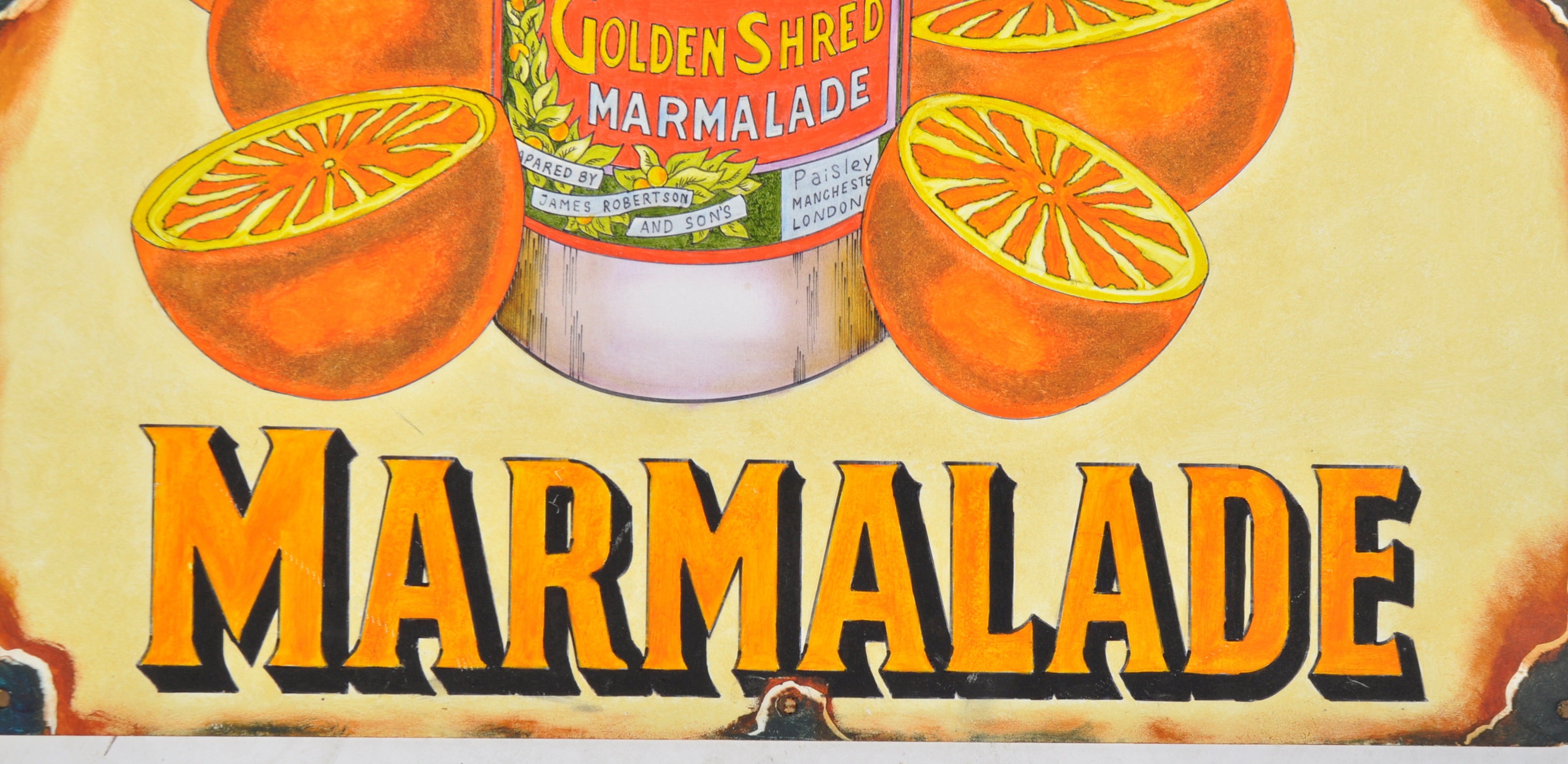 GOLDEN SHRED MARMALADE - LARGE OIL ON BOARD ADVERTISING SIGN - Image 6 of 7